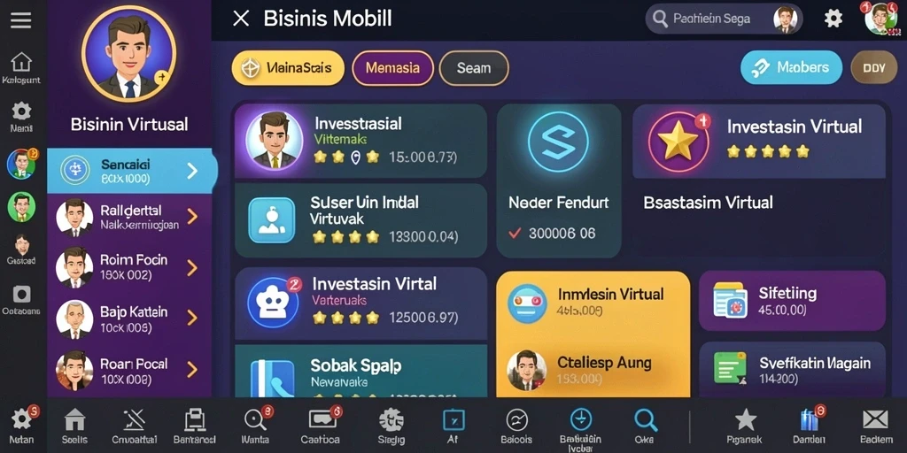 Tampilan utama yang menawan dengan karakter unik.