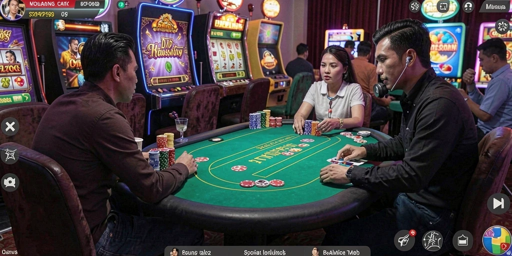Tangkapan layar menunjukkan tampilan awal game dengan karakter utama.