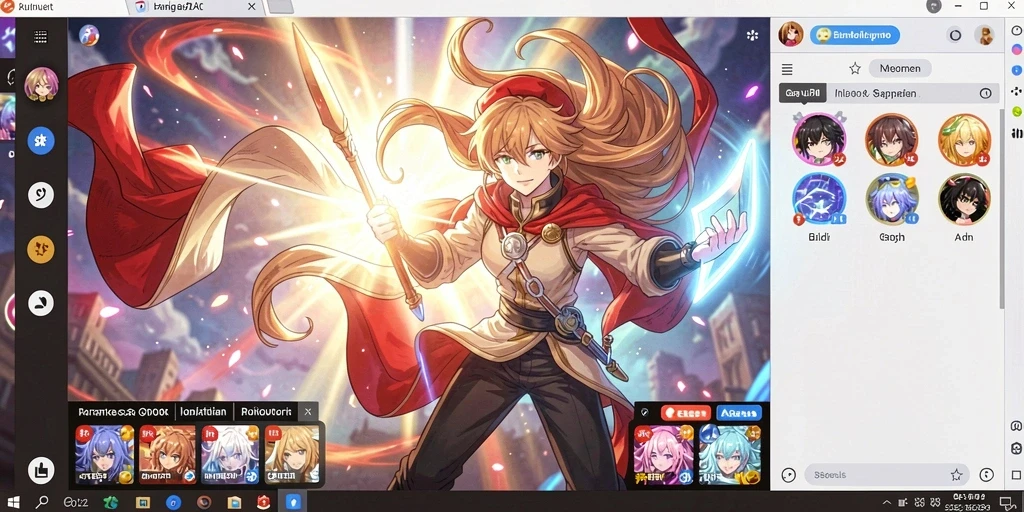 Tampilan awal game yang menarik dan penuh warna.
