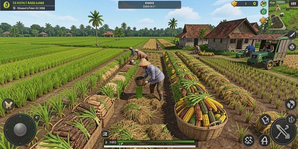 Tampilan grafis yang menawan dan berwarna.