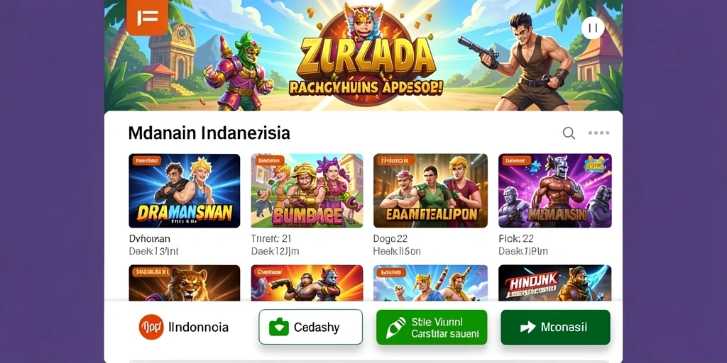 Tampilan awal permainan yang memikat.