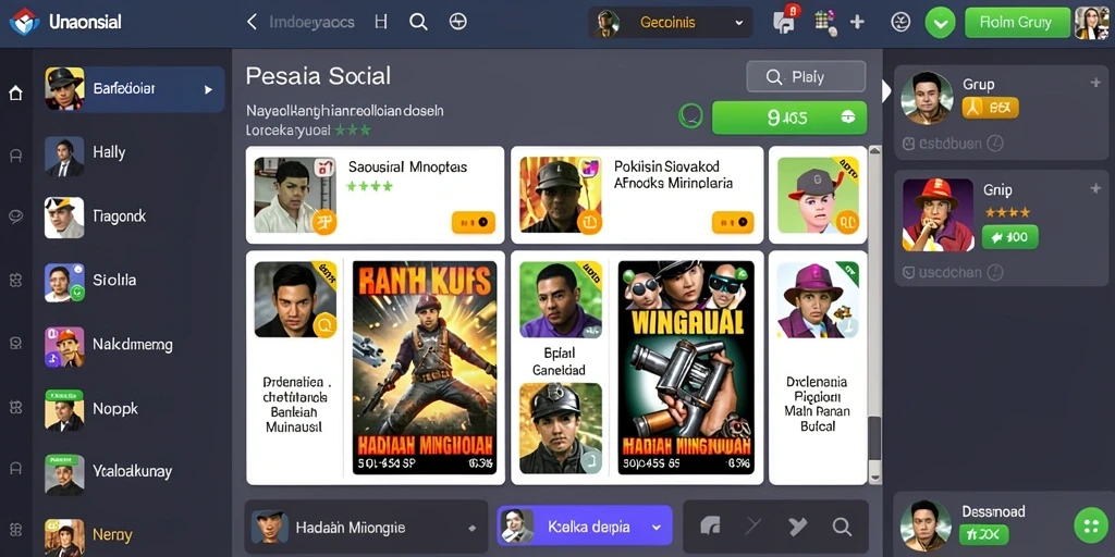 Screenshot menampilkan tampilan antarmuka pengguna WAJAN4D yang menarik.